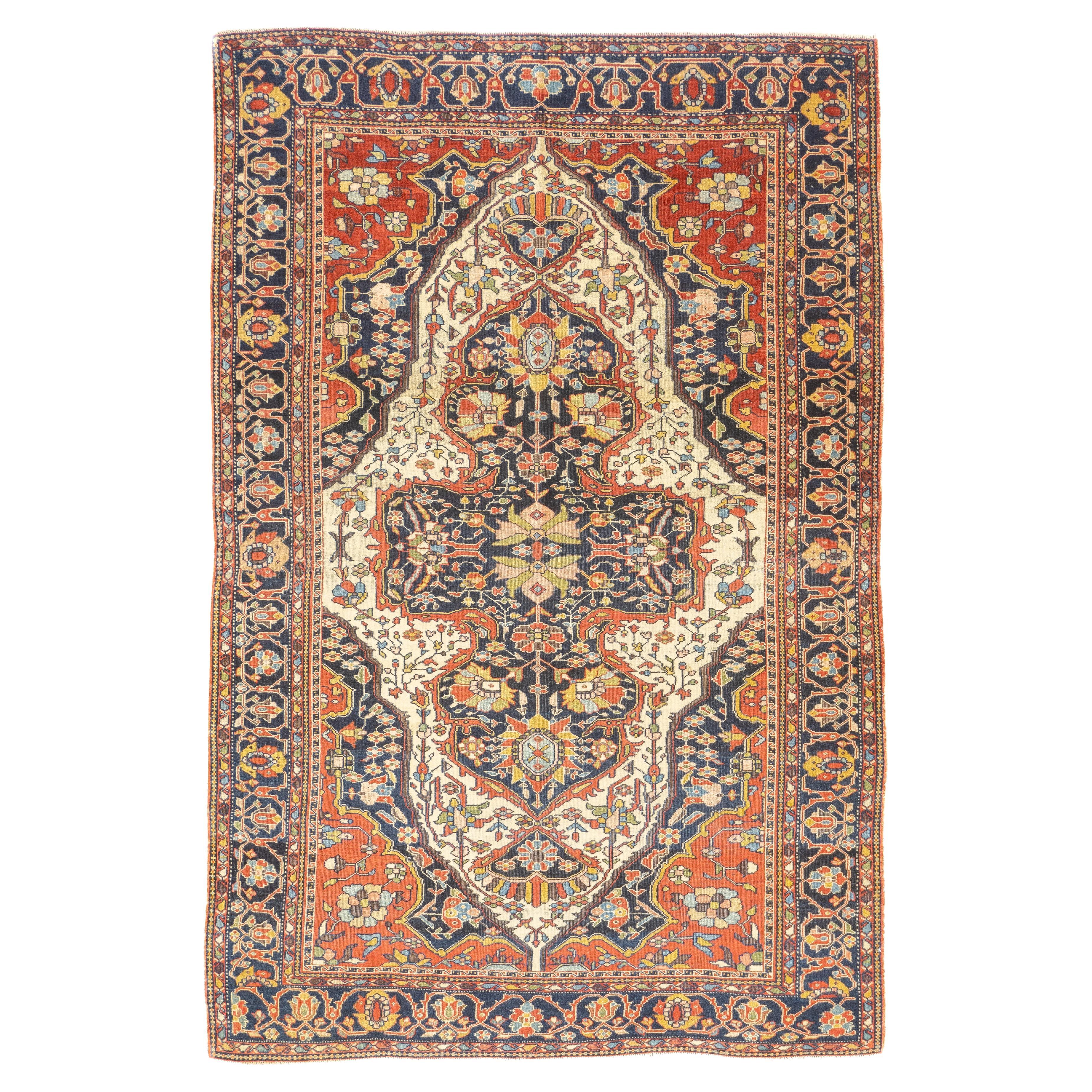 Ancien tapis Farahan Sarouk 4'1'' x 6'0"