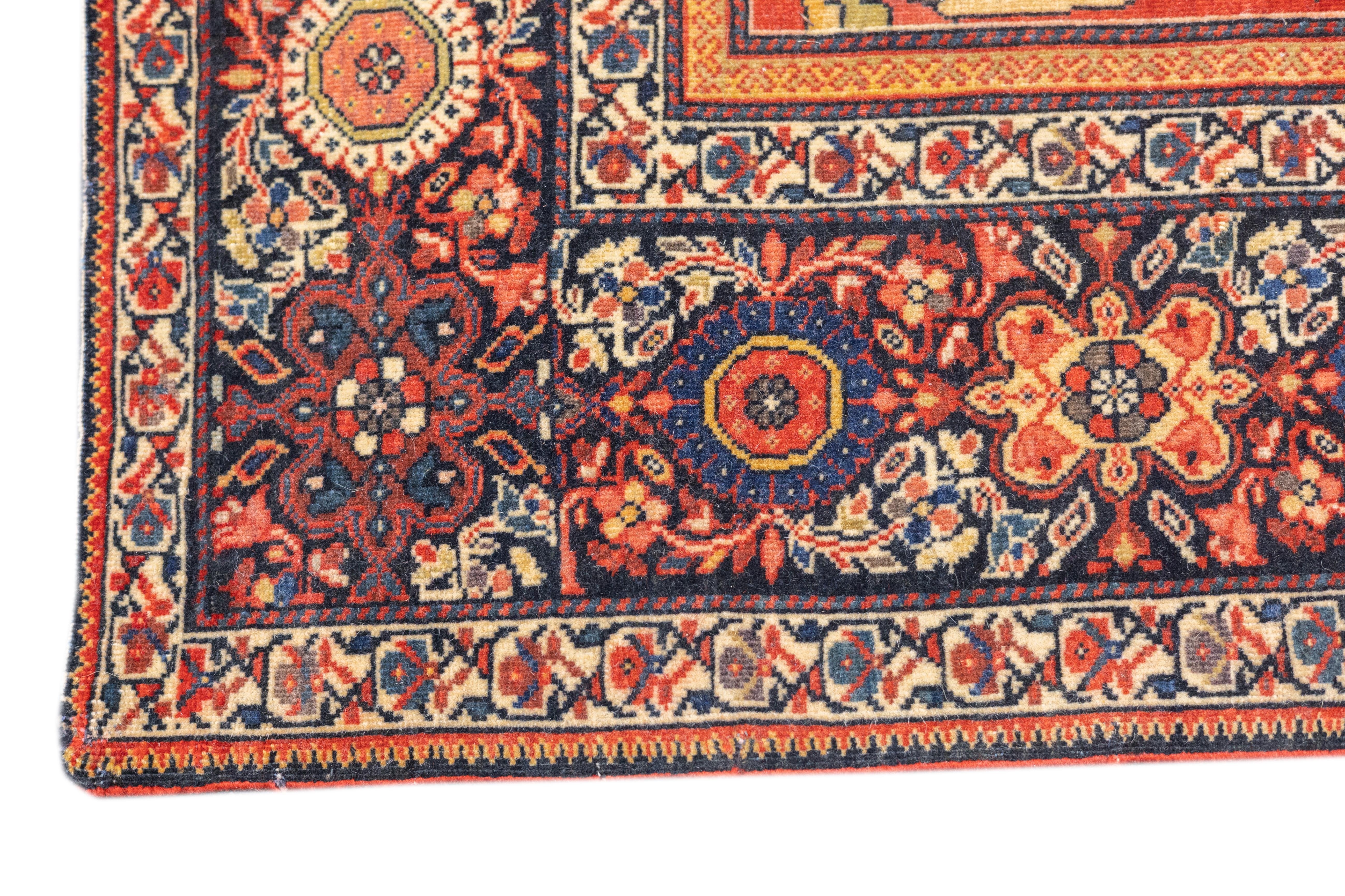 Antiker Farahan Sarouk-Teppich 4'2'' x 6'3'' (Wolle) im Angebot