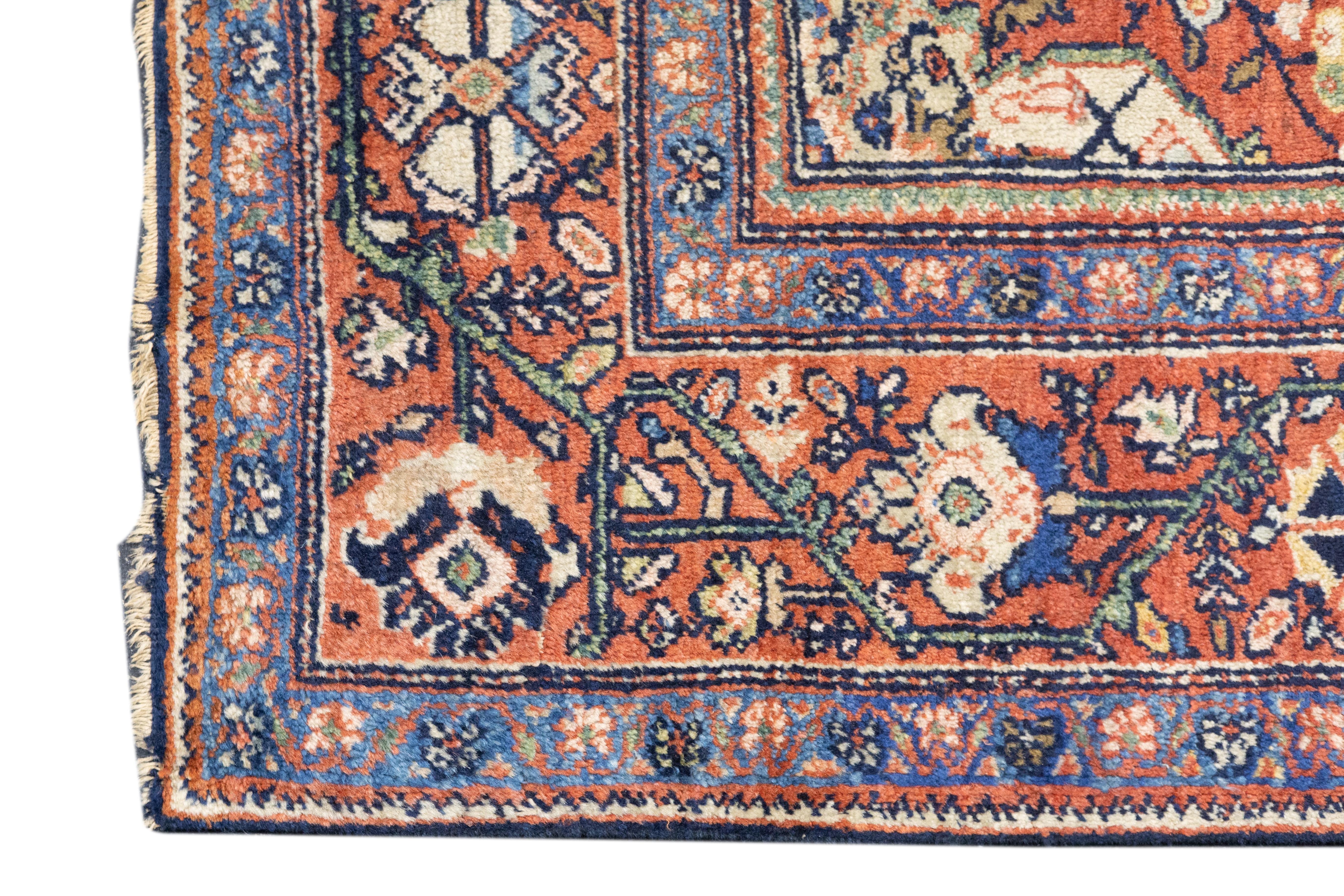Antique Farahan Sarouk Rug 4'3'' x 6'10'' For Sale 1