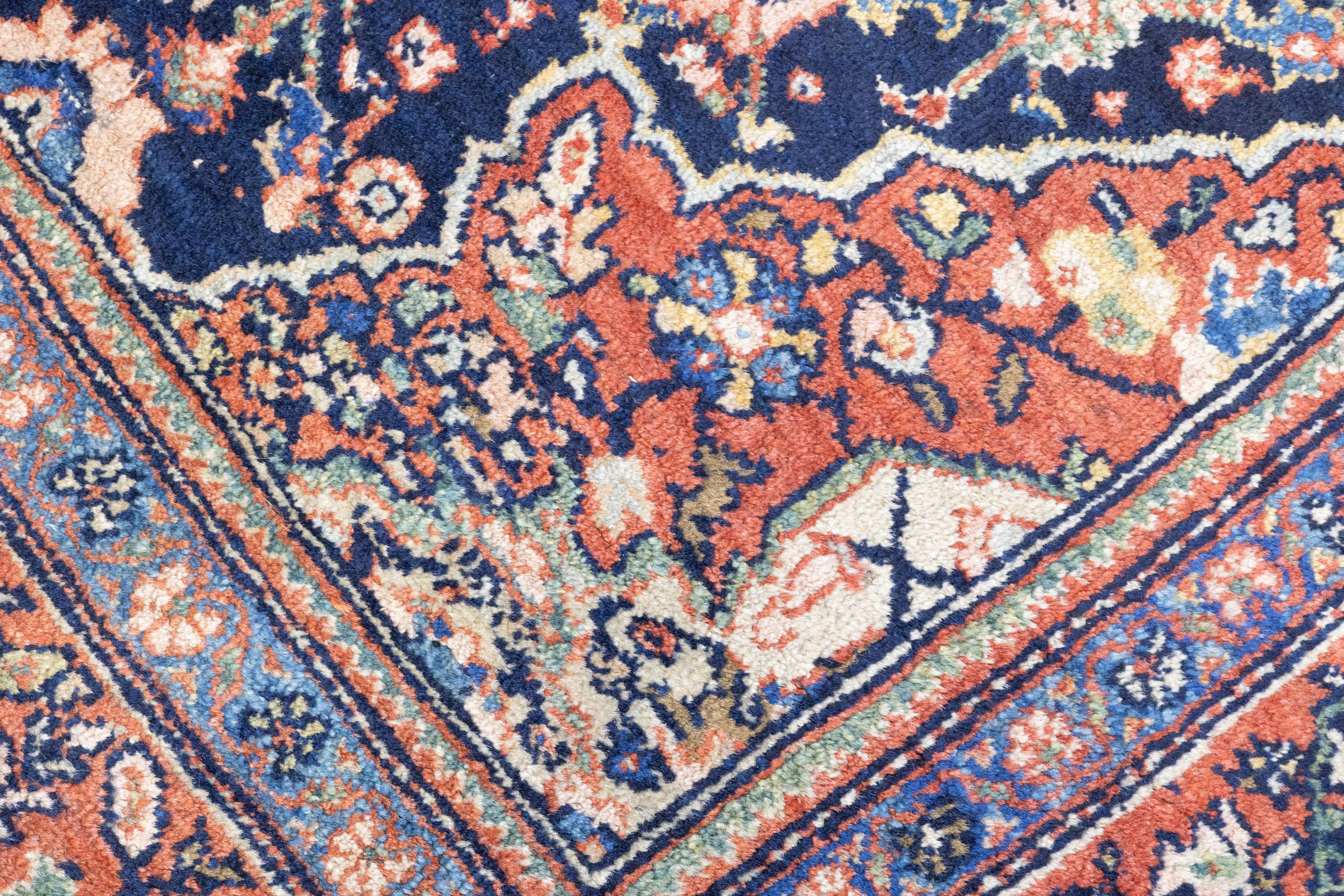 Antique Farahan Sarouk Rug 4'3'' x 6'10'' For Sale 2