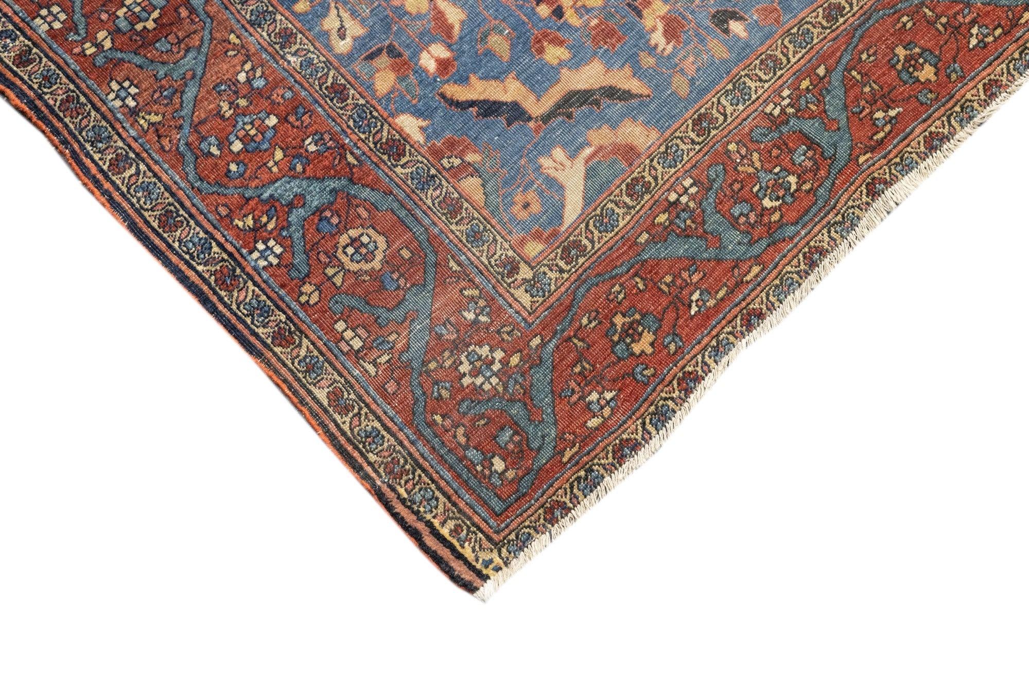 Antiker Farahan Sarouk-Teppich 4'3'' x 6'6'' (Persisch) im Angebot