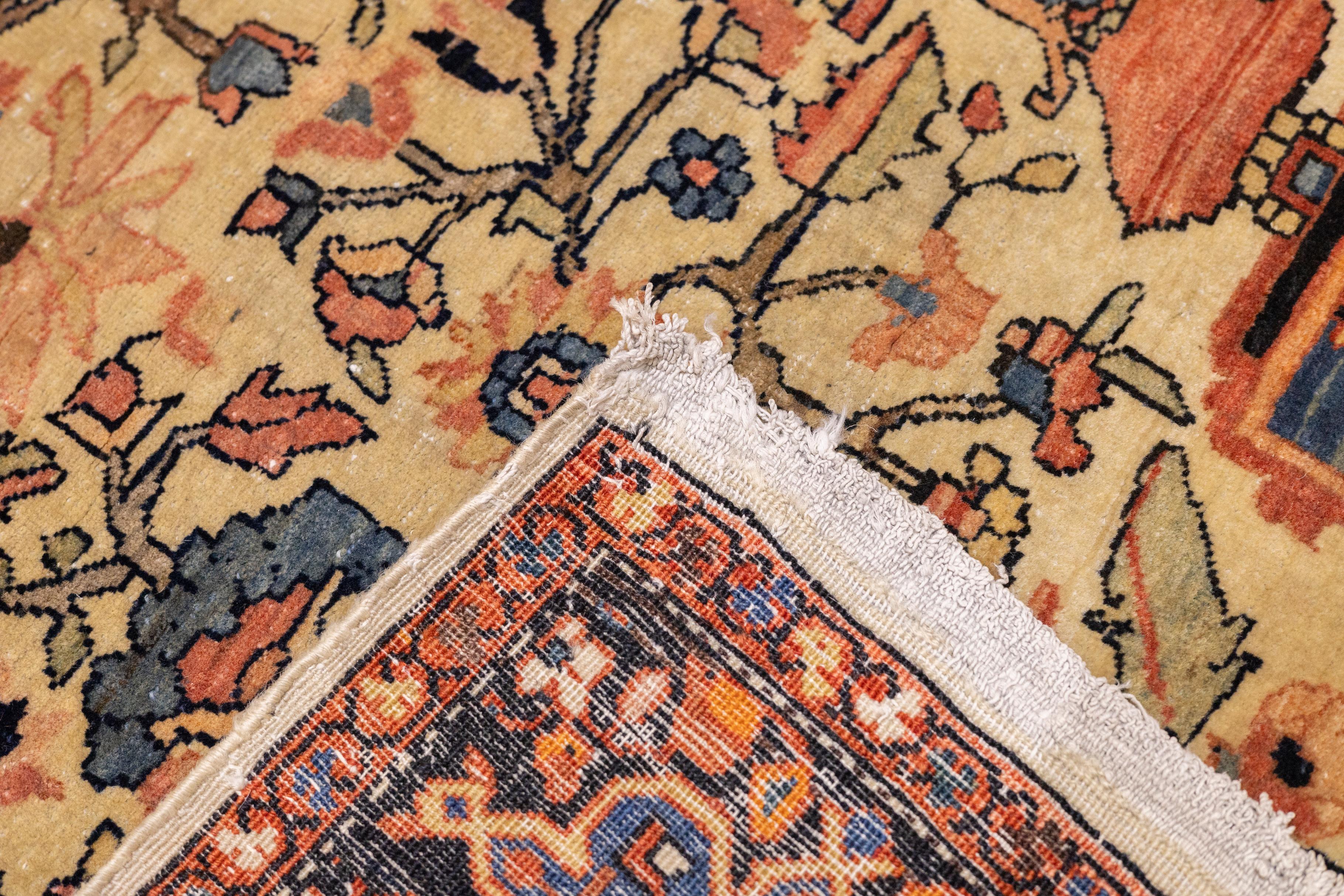 Alfombra Sarouk Farahan Antigua 4'3'' x 6'7'' Persa en venta