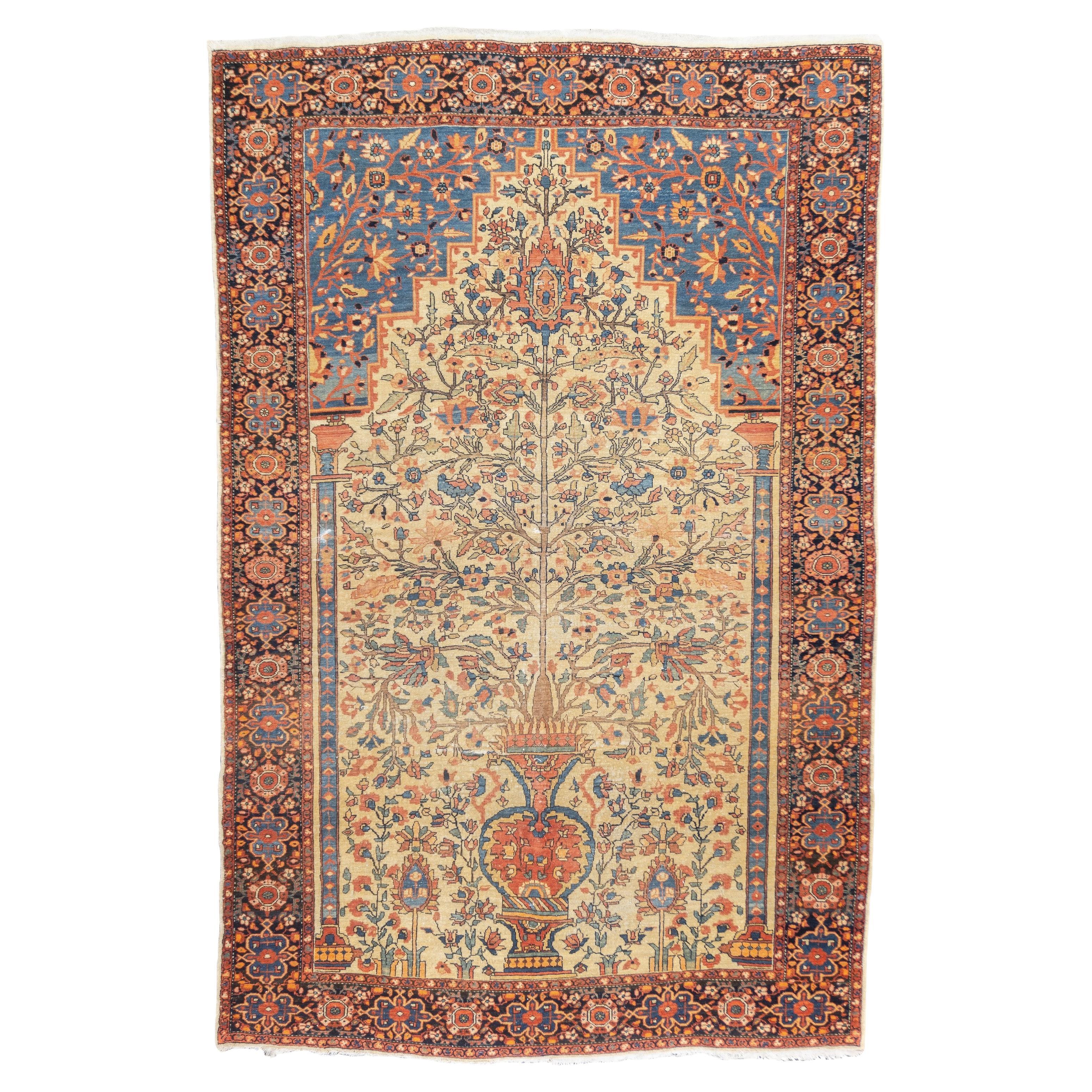 Alfombra Sarouk Farahan Antigua 4'3'' x 6'7'' en venta