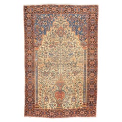 Tappeto antico Sarouk Farahan 4'3'' x 6'7''