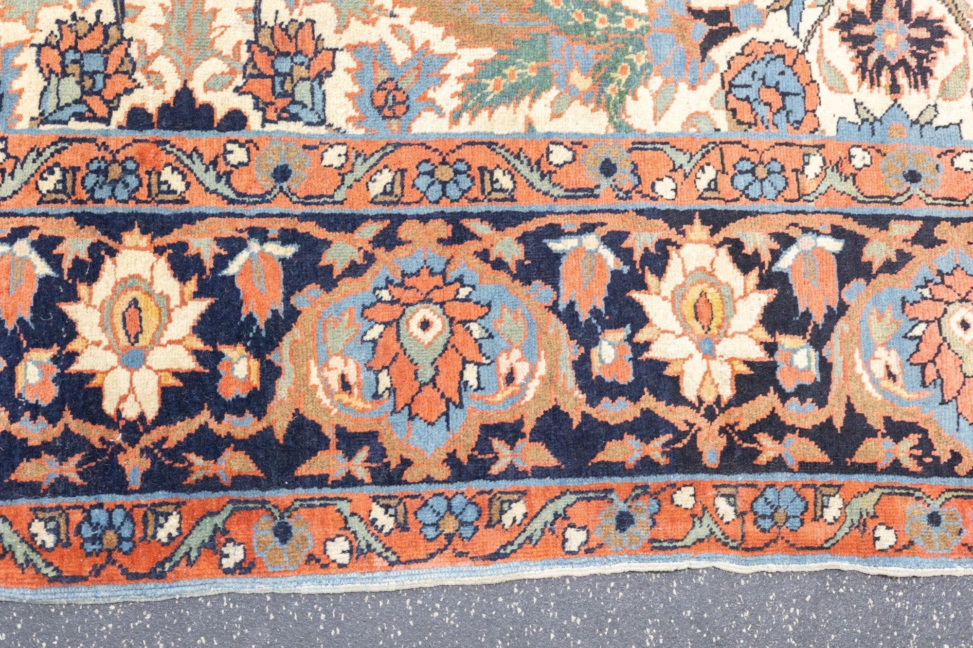 Antiker Farahan Sarouk-Teppich 6'10'' x 9'8'' im Angebot 1