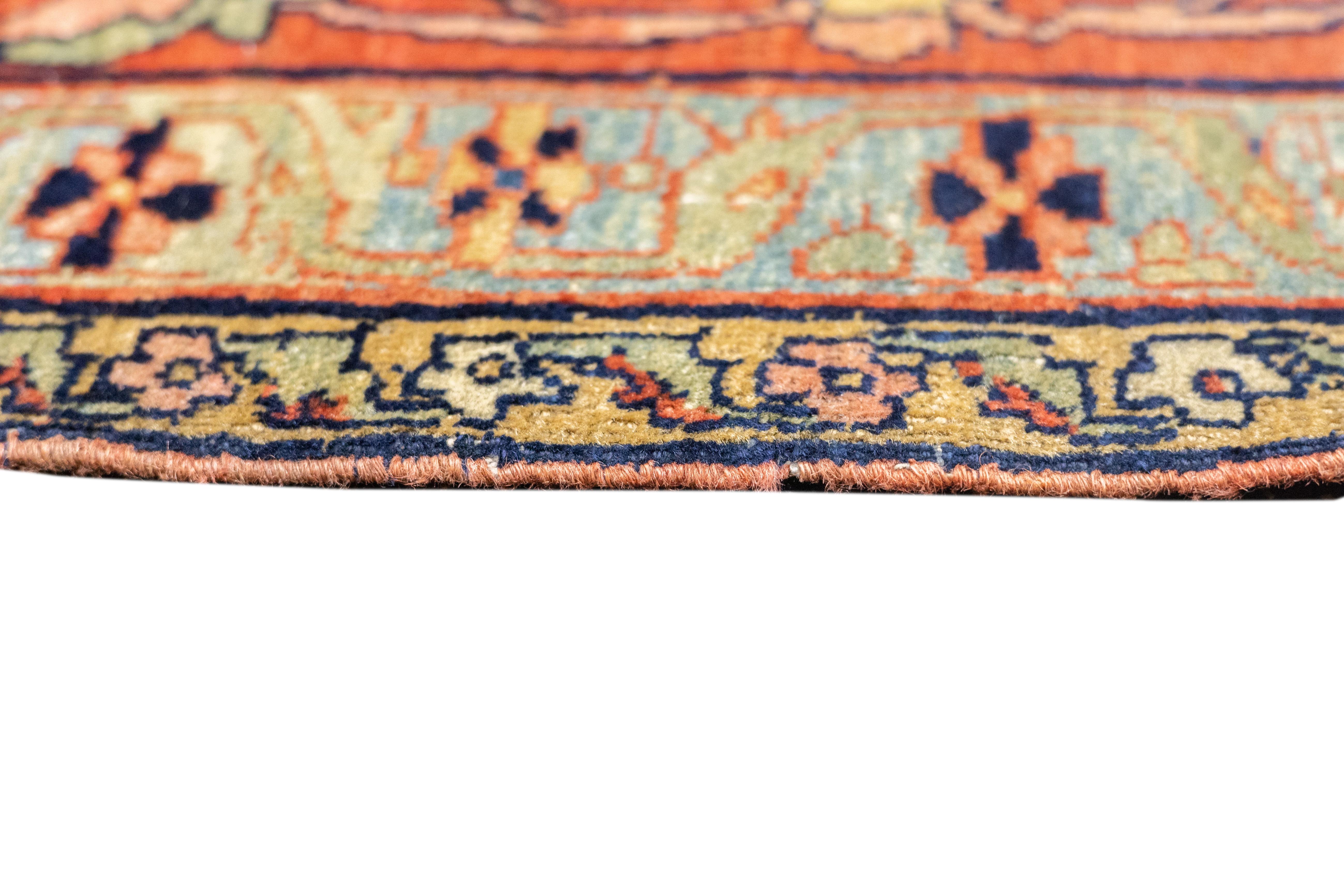 Persiano Tappeto antico Sarouk Farahan 6'9'' x 10'3'' in vendita