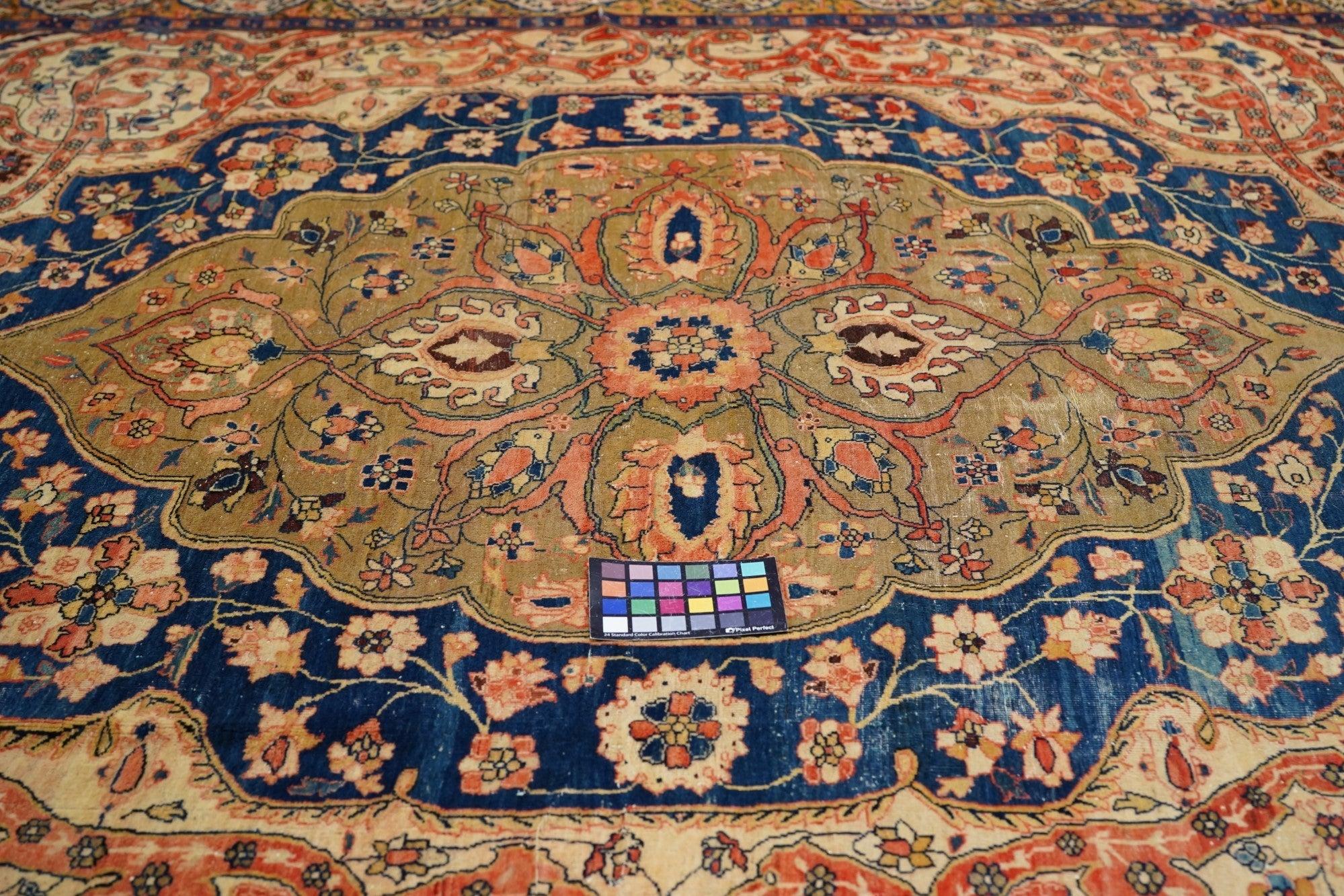 Antiker Farahan Sarouk-Teppich 7'11'' x 14'1'' im Angebot 4