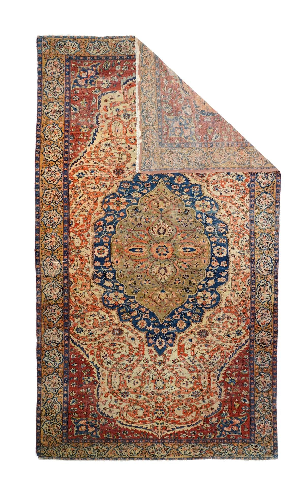 Antiker Farahan Sarouk-Teppich 7'11'' x 14'1''. 