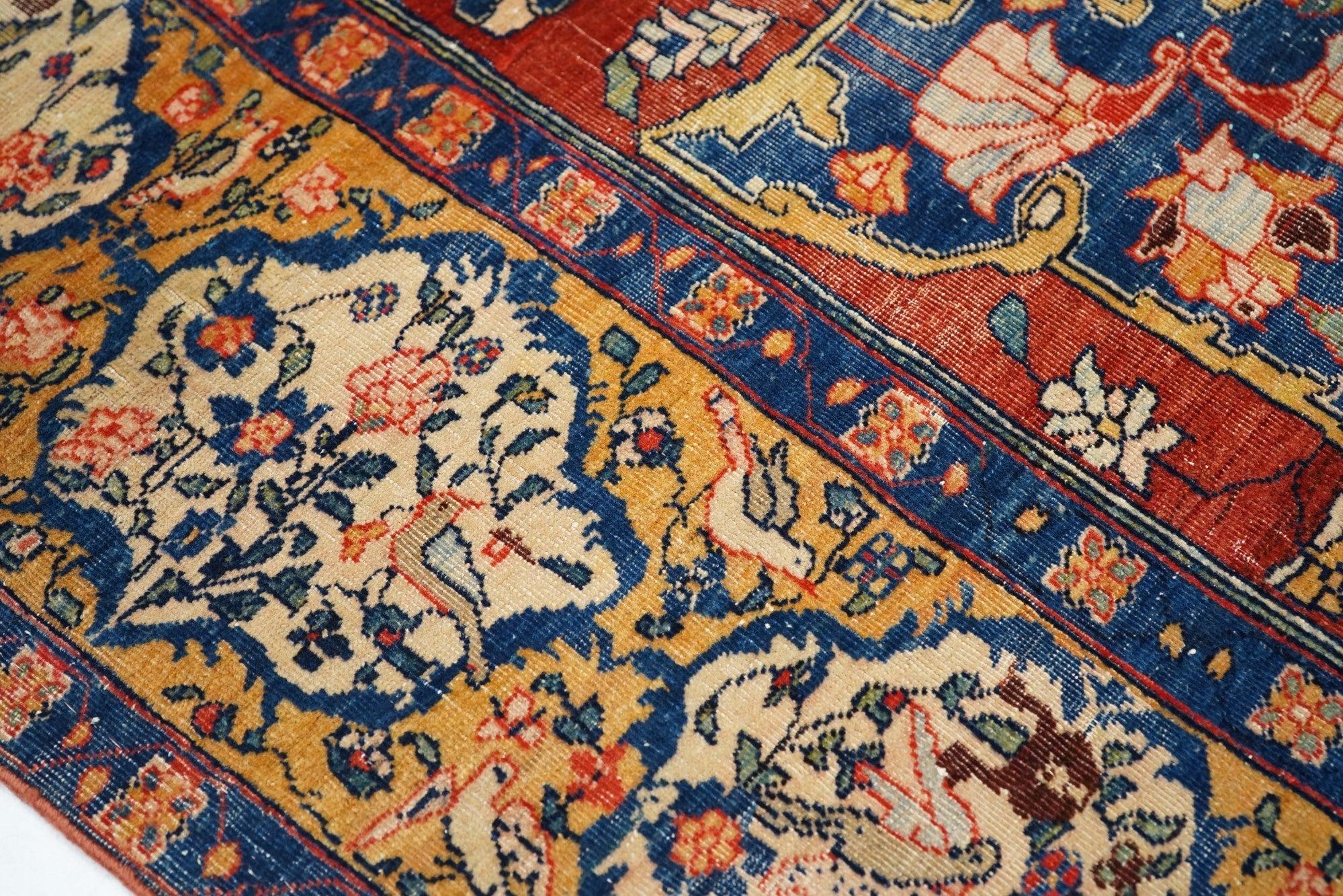 Antiker Farahan Sarouk-Teppich 7'11'' x 14'1'' (Handgeknüpft) im Angebot
