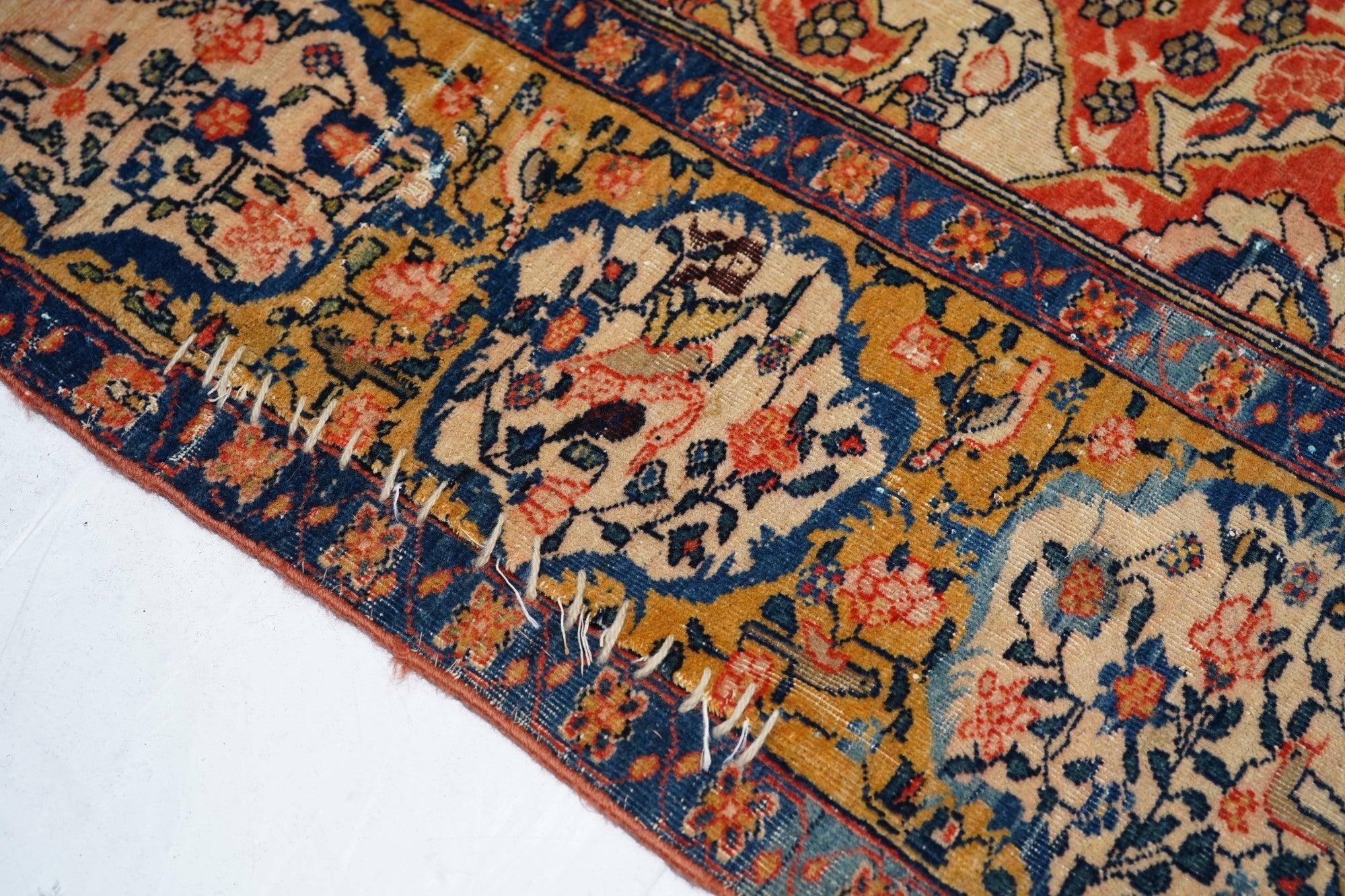 Antiker Farahan Sarouk-Teppich 7'11'' x 14'1'' im Angebot 1
