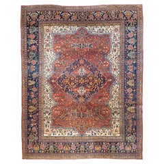 Antiker Farahan Sarouk-Teppich 8'11'' x 11'4''