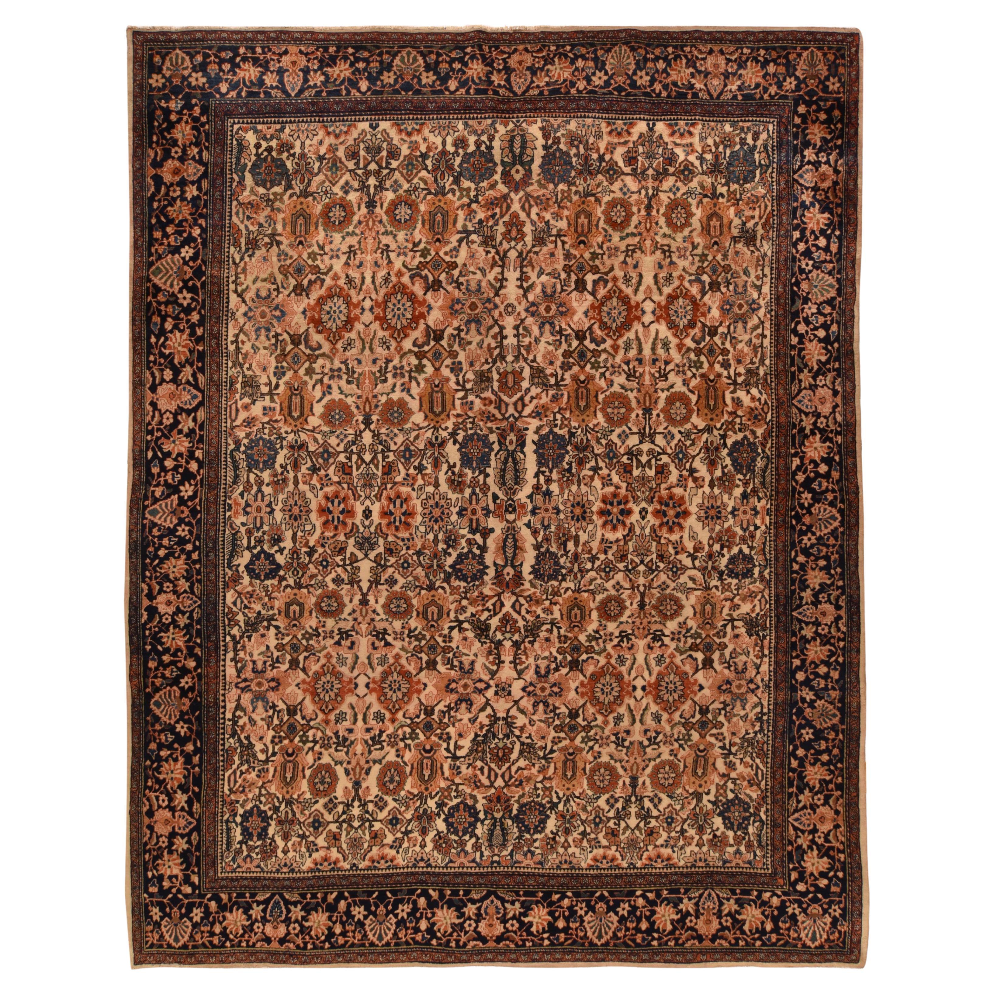 Antiker Farahan Sarouk-Teppich im Angebot