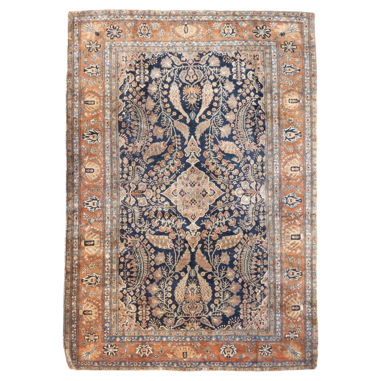 Antiker Farahan Sarouk-Teppich 8'6'' x 11'2''
