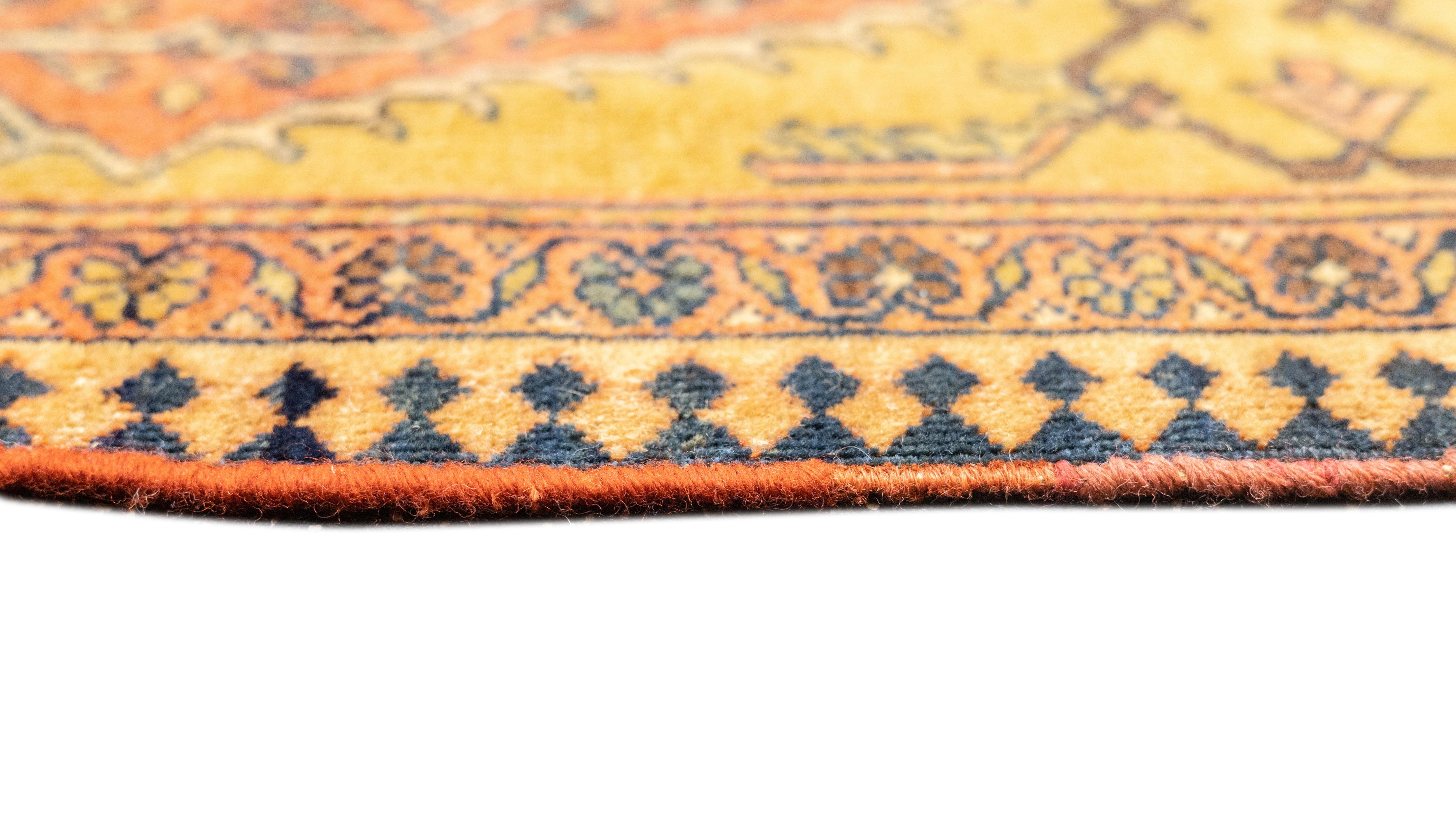 XIX secolo Tappeto antico Sarouk Farahan 8'7'' x 10'5'' in vendita