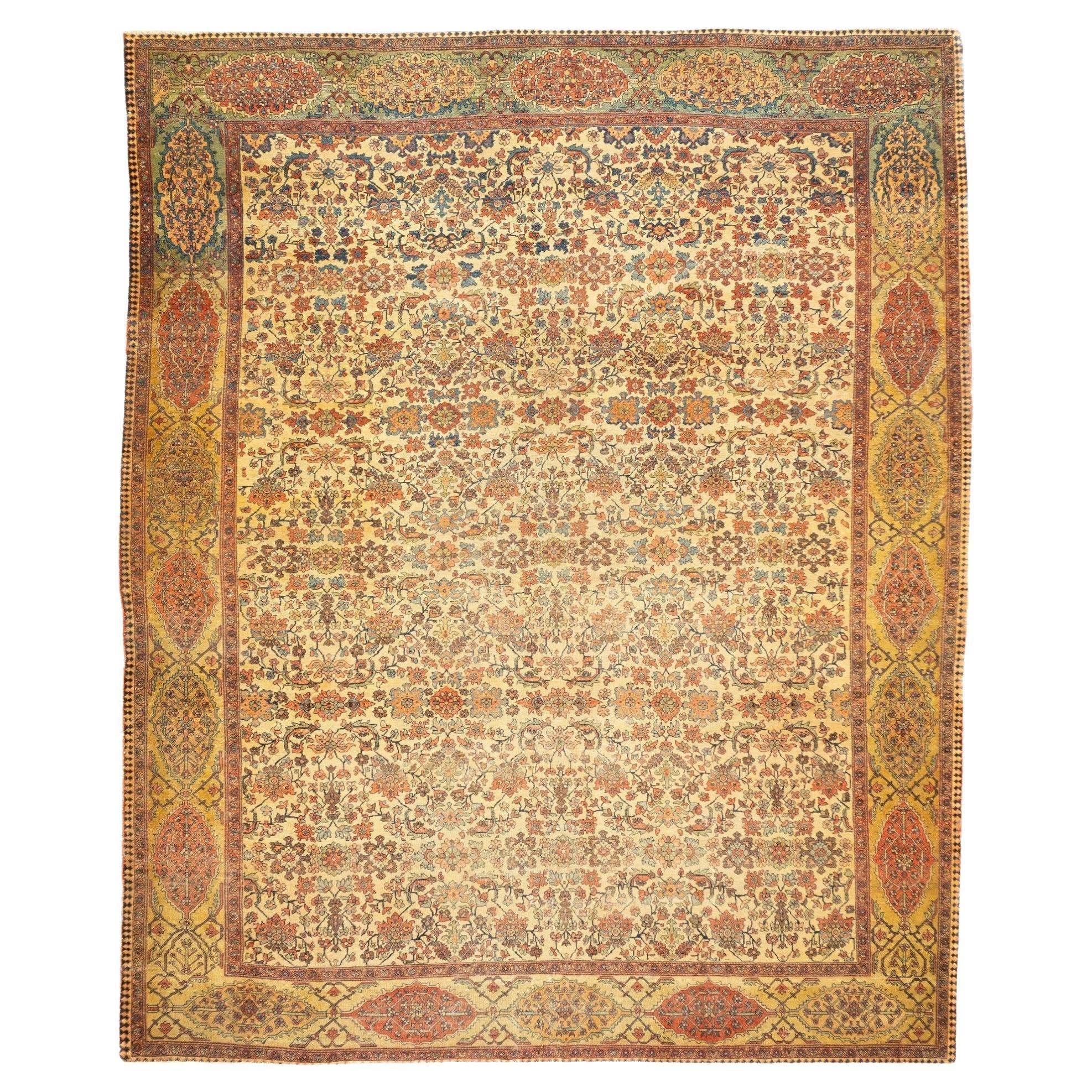 Antique Farahan Sarouk Rug 8'7'' x 10'5''