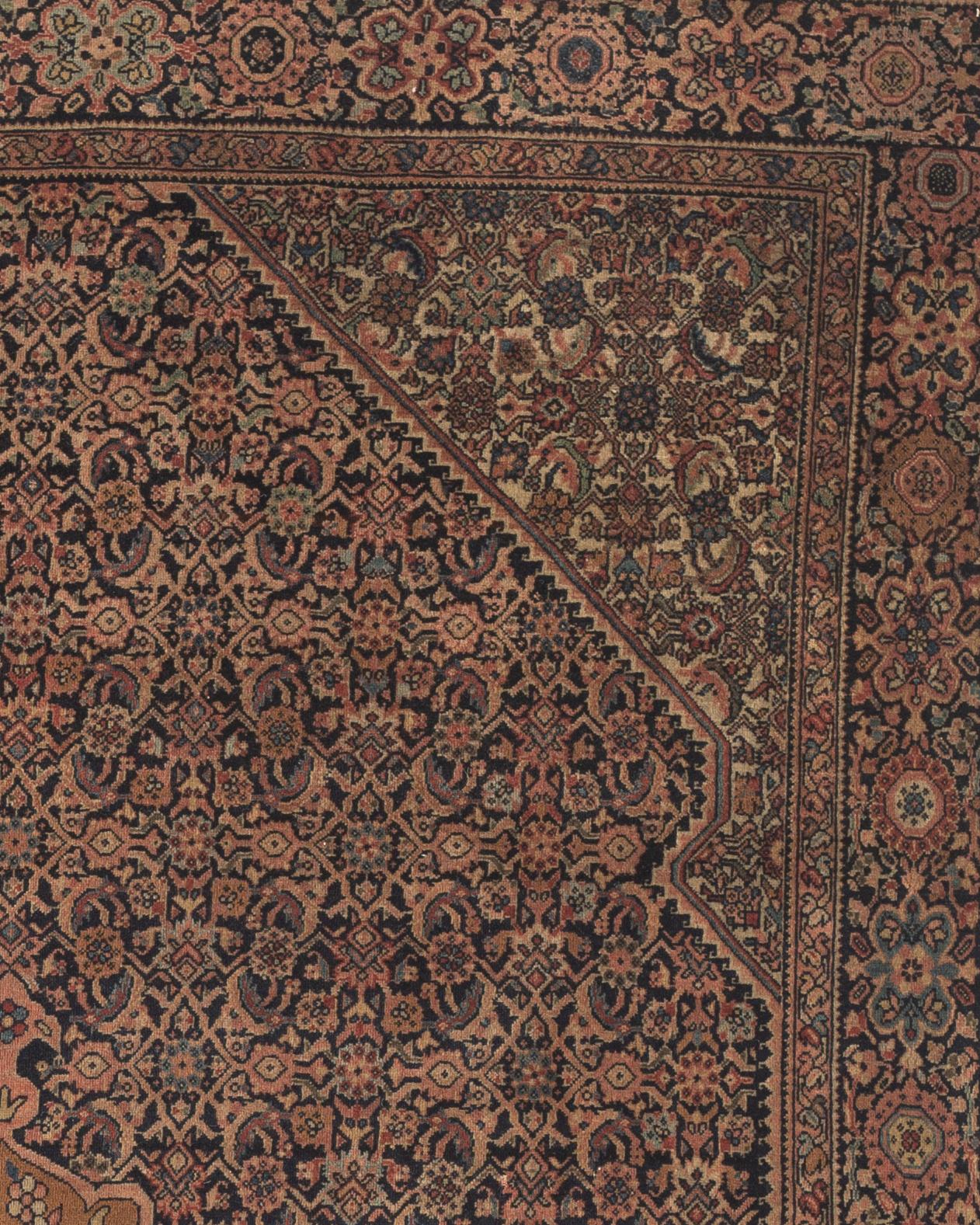 Antiker Farahan-S Sarouk-Teppich, um 1880 im Zustand „Gut“ im Angebot in Secaucus, NJ