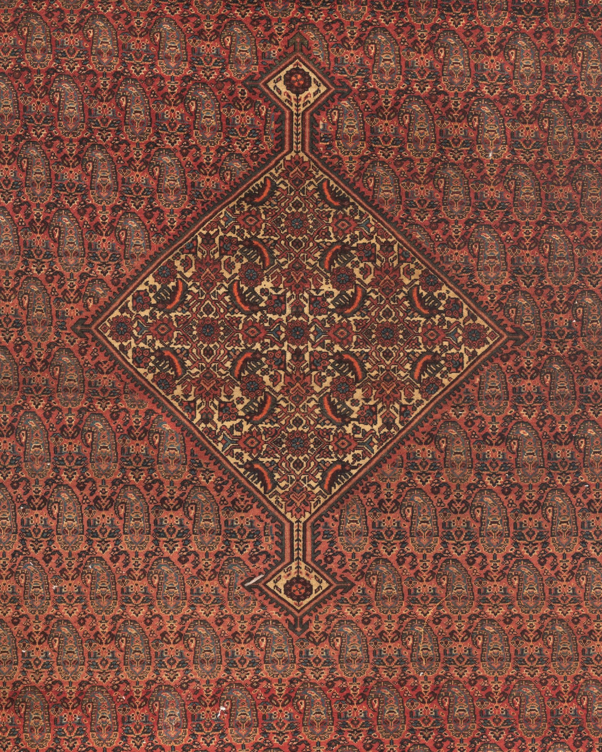 Persiano Antico tappeto Sarouk Farahan, 1890 circa in vendita