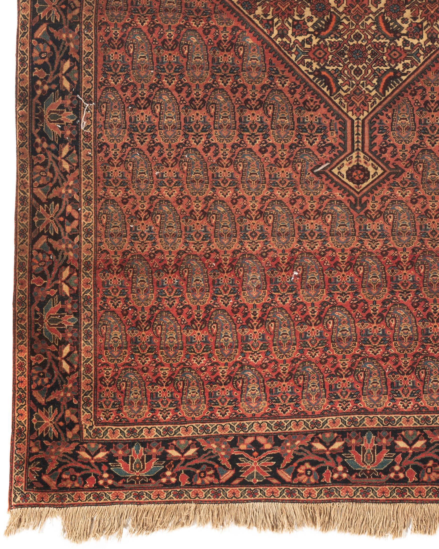 Antico tappeto Sarouk Farahan, 1890 circa In condizioni buone in vendita a Secaucus, NJ