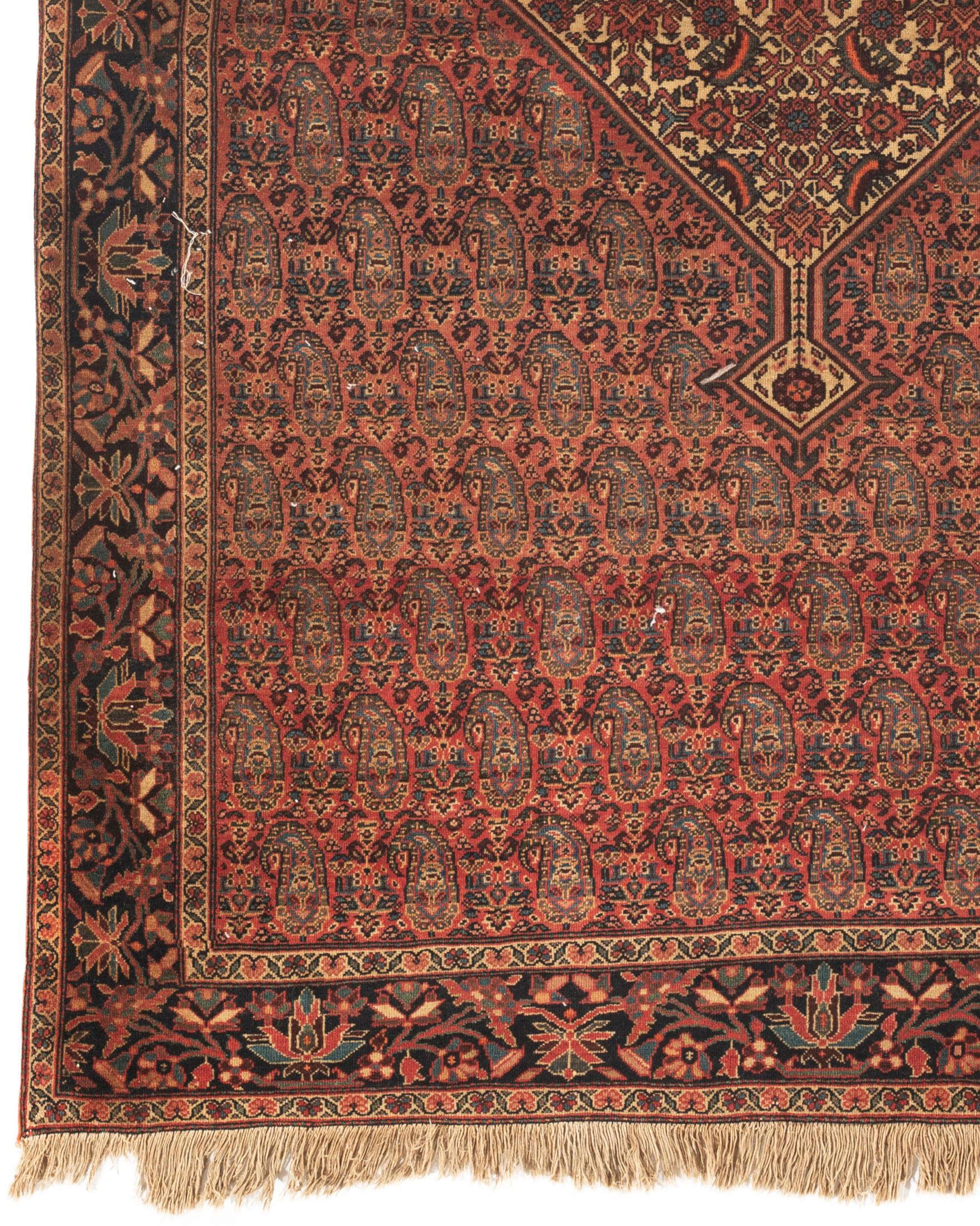 Antique Farahan Sarouk Rug, circa 1890 In Good Condition For Sale In Secaucus, NJ