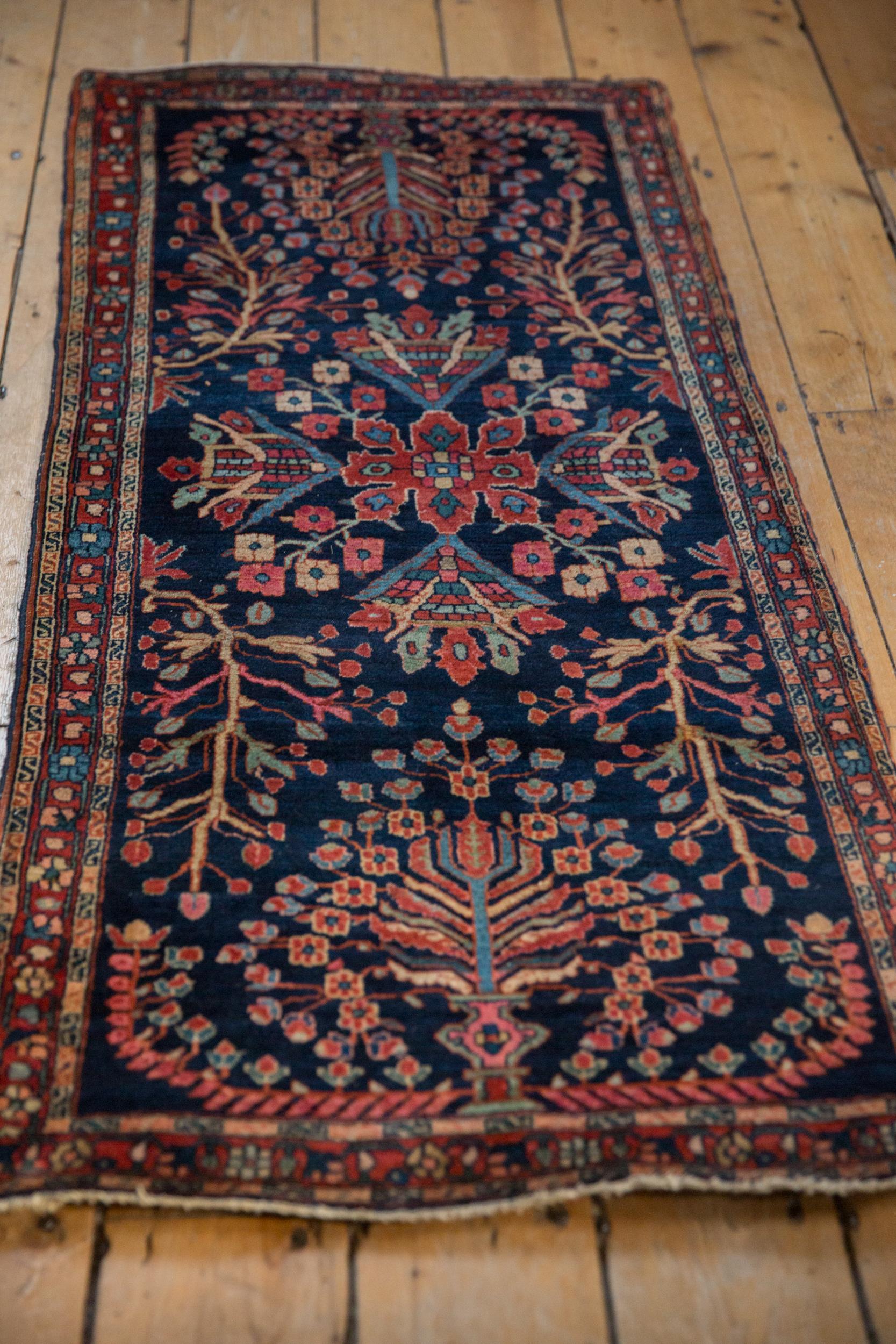 Wool Antique Farahan Sarouk Rug Runner