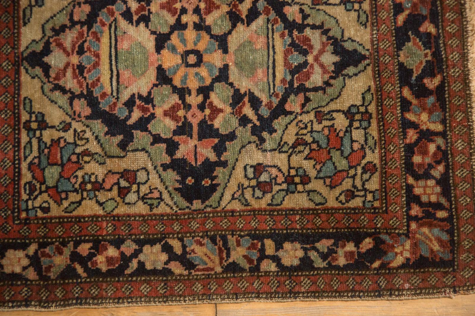 Sarouk Farahan Antique Farahan Sarouk Square Bag Face Rug Mat