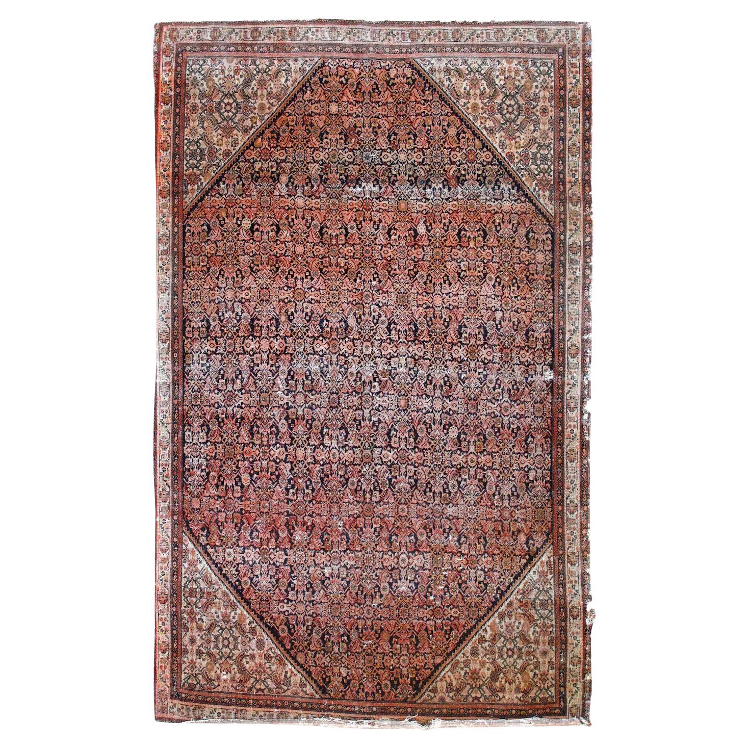 Antique Farahan Saruk Rug 3'11'' x 6'7'' For Sale