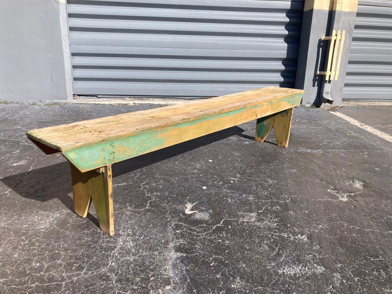 Antique Farm Bench For Sale at 1stDibs
