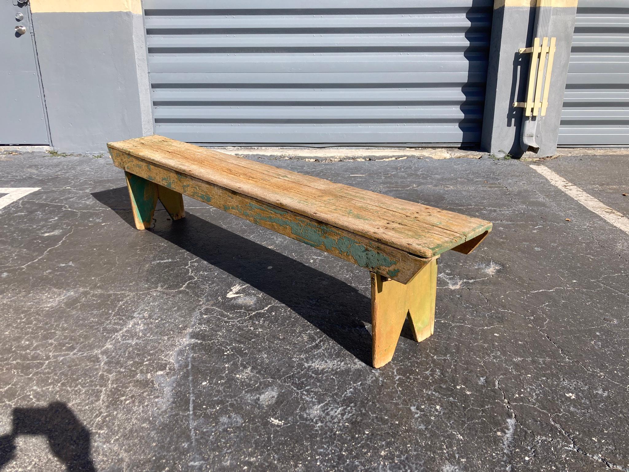 Antique Farm Bench For Sale 6