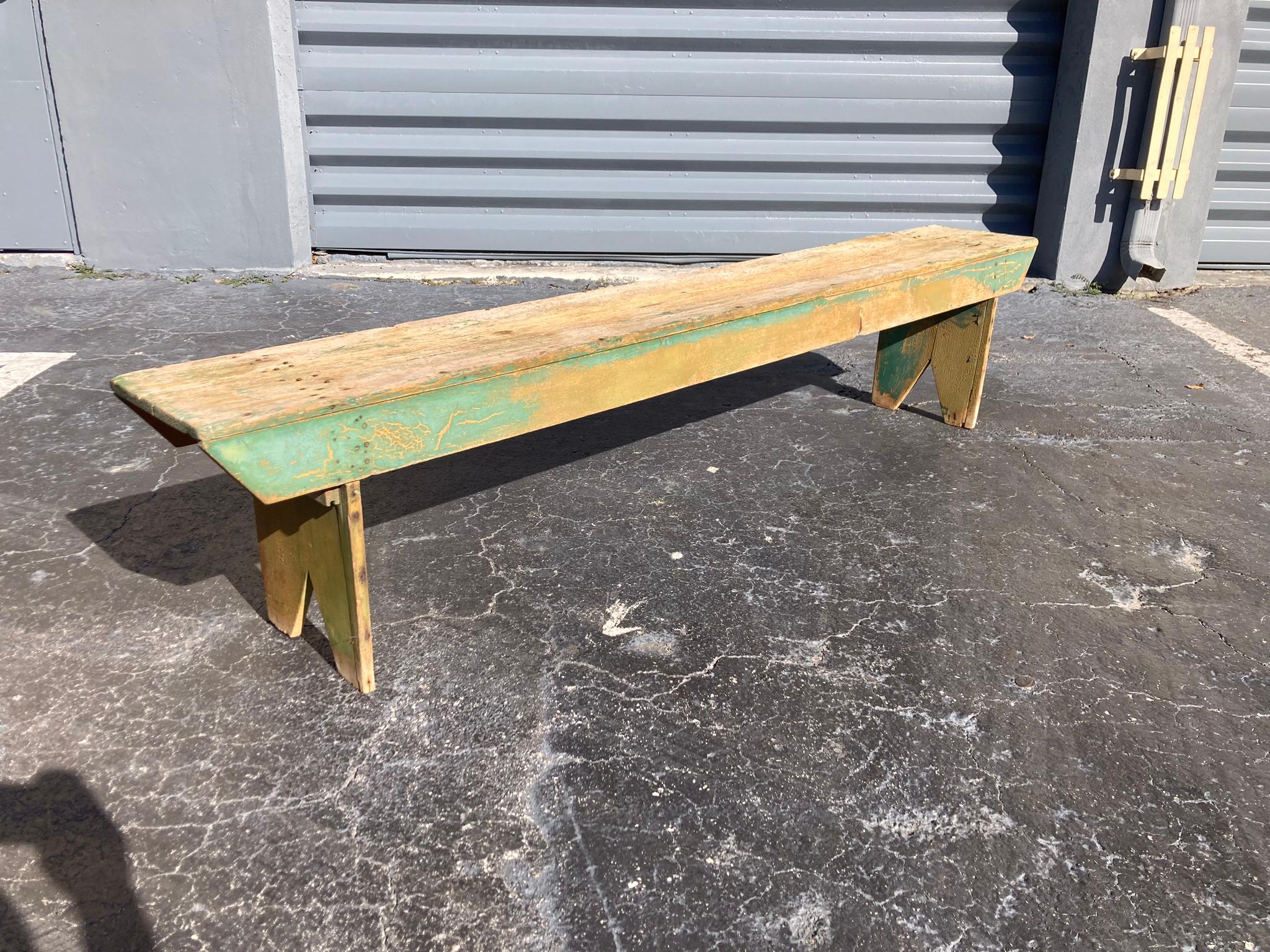 Antique Farm Bench For Sale 7