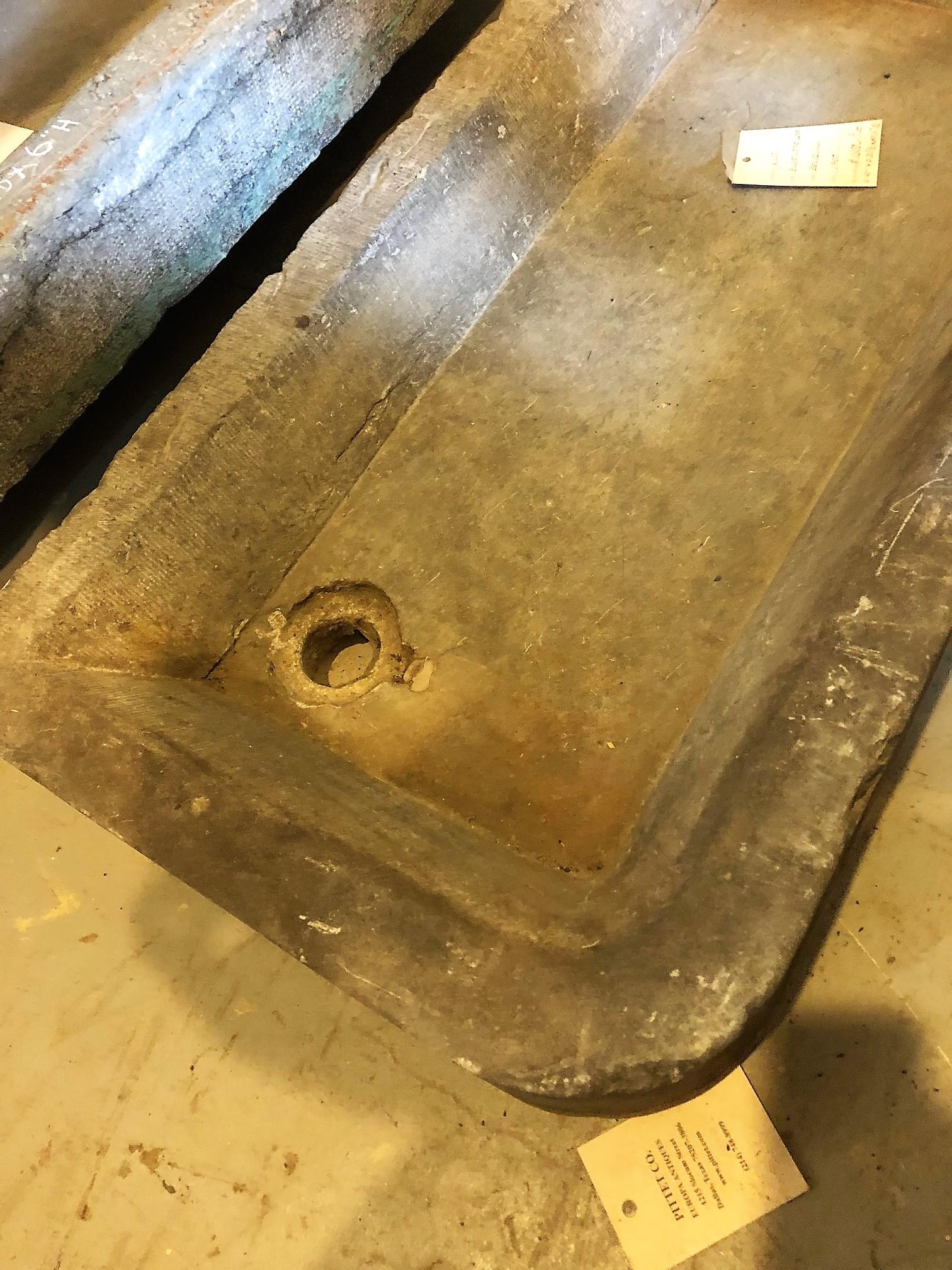 Swiss Antique Farm Sink, Trapezoid Shaped, circa 1820
