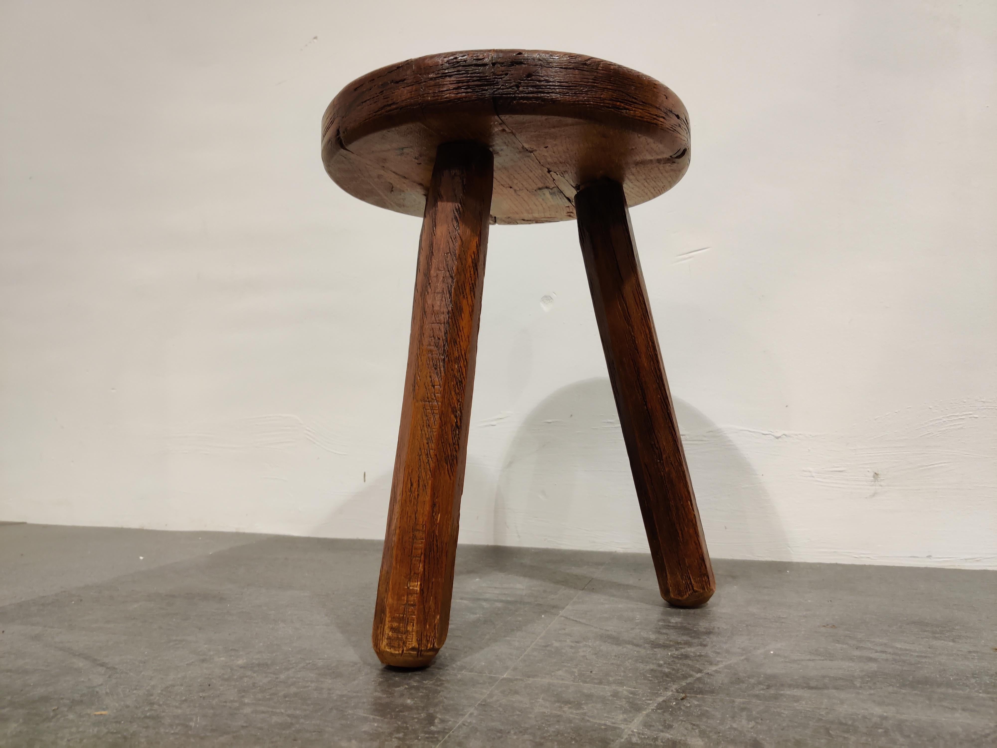Antique Farm Stool, 1950s In Good Condition In HEVERLEE, BE