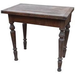 Vintage Farm Table /A Top Which Pivots through 90 Degrees
