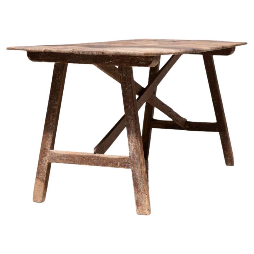 Antique Farm Table from Spain, Mid 19th Century For Sale