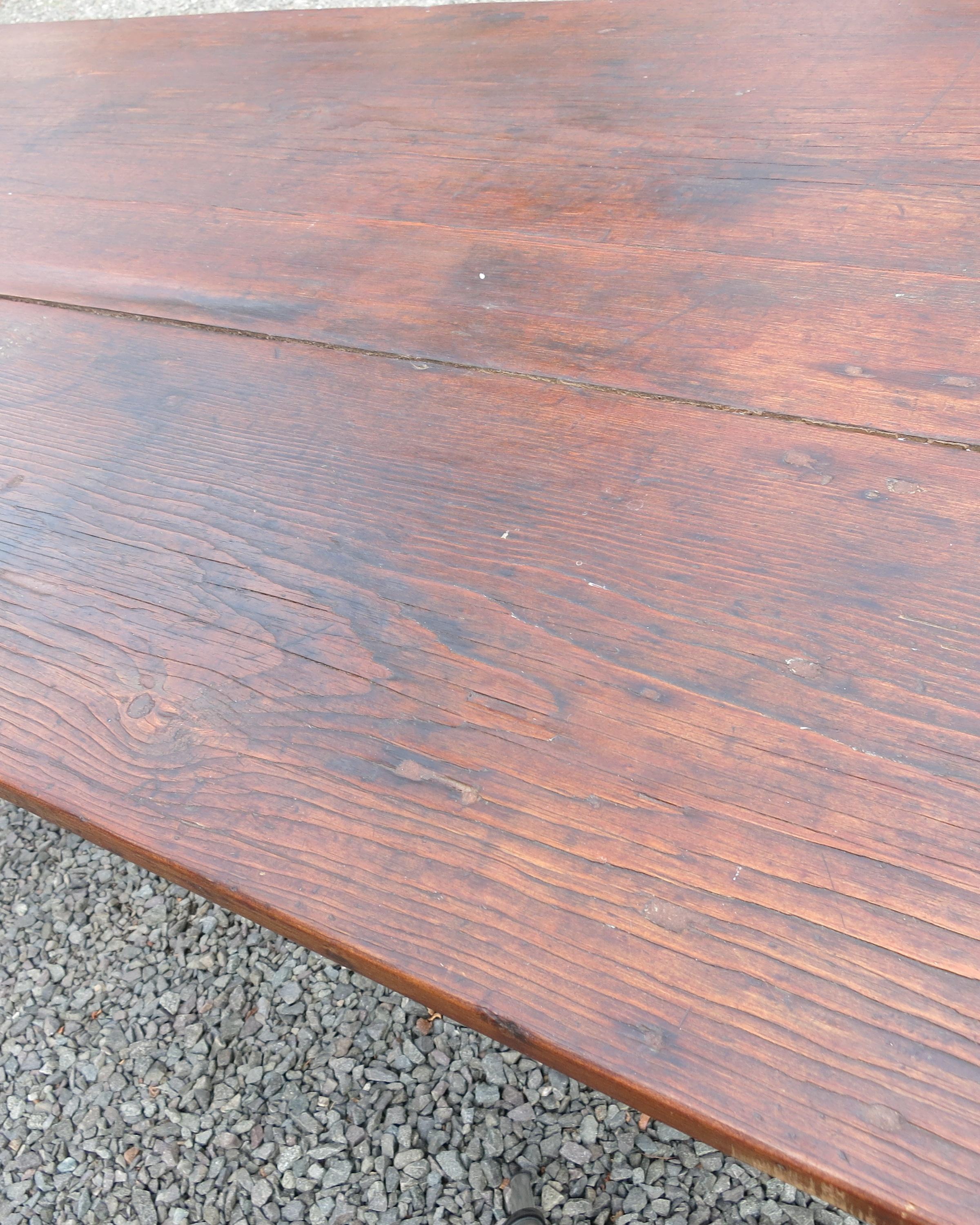 Antique Farm Table Rustic Farmhouse Table For Sale 1