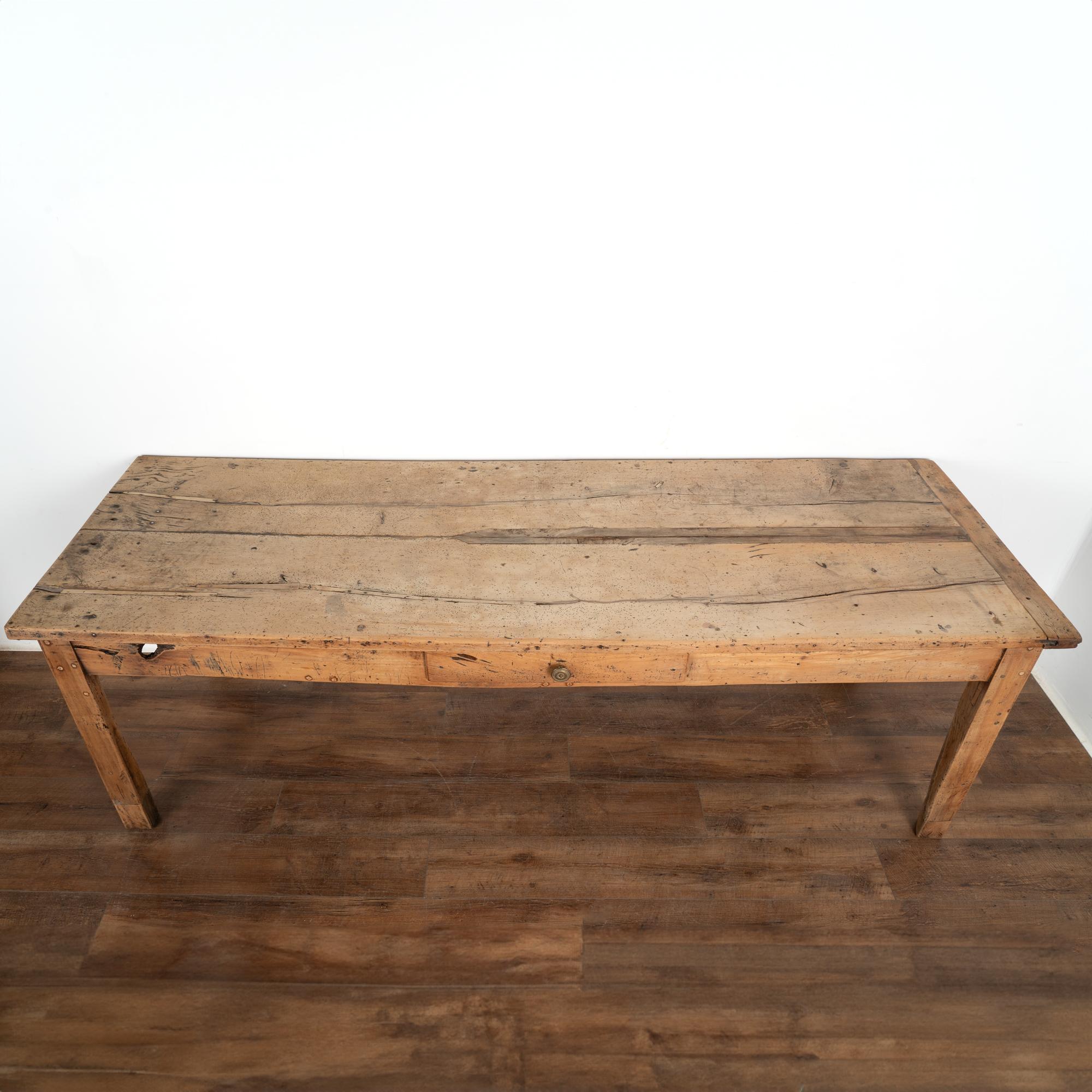 Antique Farm Work Table, France circa 1820-40 In Good Condition In Round Top, TX