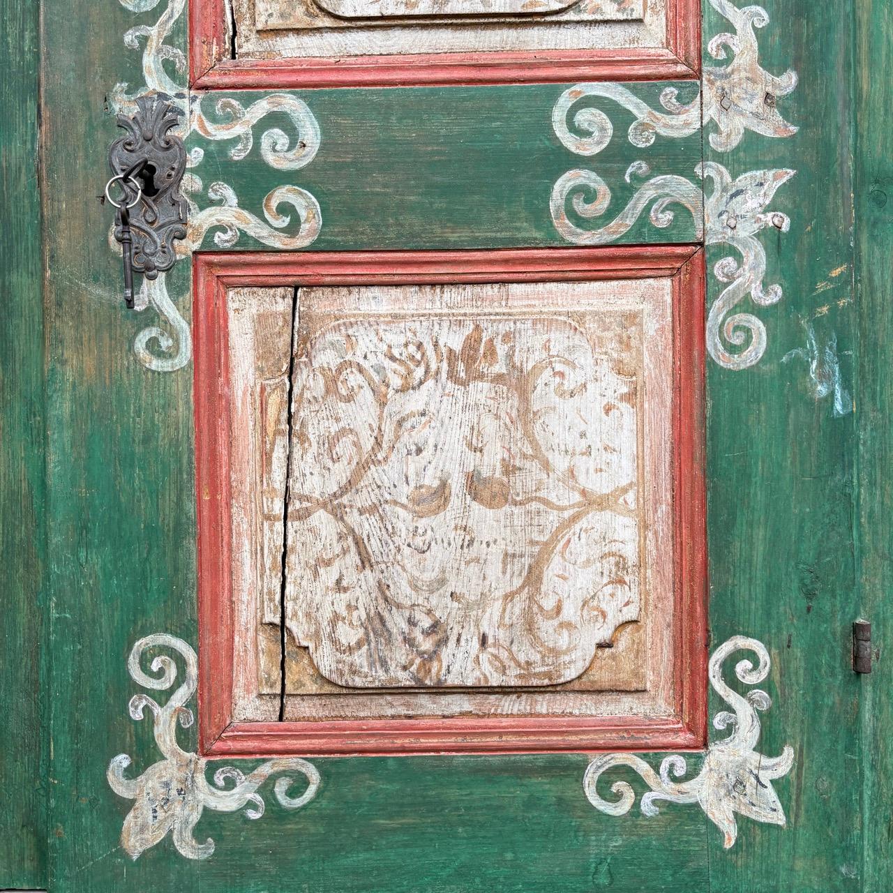 Credenza antica della casa colonica  Tedesco 1749  Rustico  Legno dolce in vendita 9