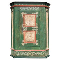 Antique farmhouse cupboard  German 1749  Rustic  Softwood