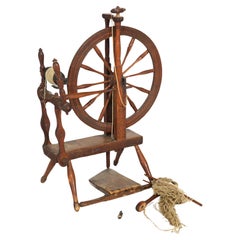 Antique Farnham Spinning Wheel, Signed, 19thC