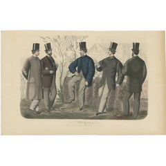 Antique Fashion Print April, 1865