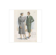 Vintage Fashion Print 'Pl. 14215' Published in Ladies Styles, 1951