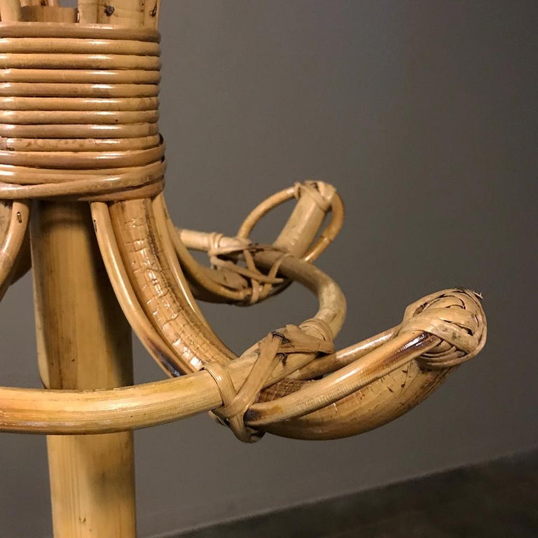 Antique Faux Bamboo Hall Tree For Sale at 1stdibs