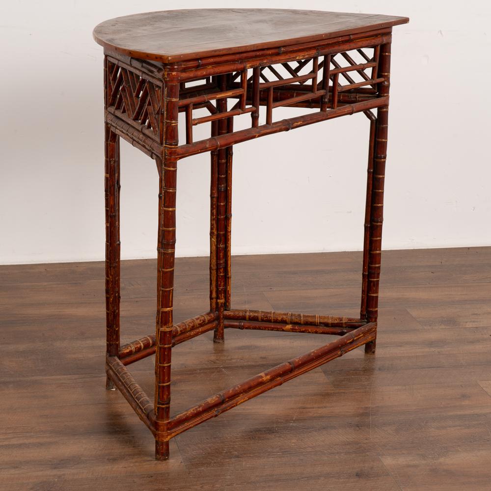 Antique Faux Bamboo Side Table, England circa 1890 For Sale 7
