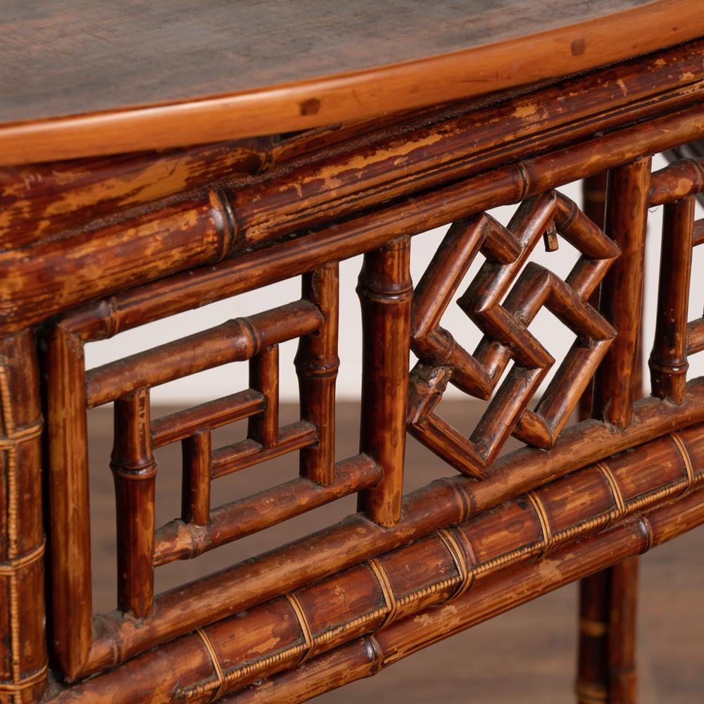 Antique Faux Bamboo Side Table, England circa 1890 For Sale 3