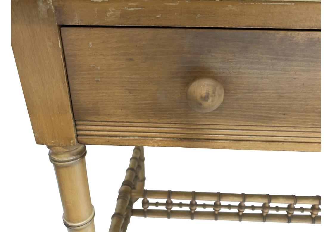 Antique Faux Bamboo Writing Desk For Sale 5