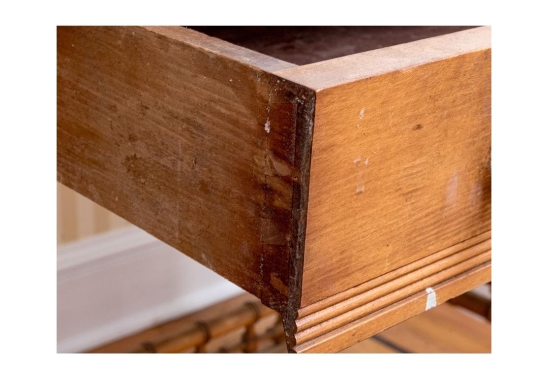 Antique Faux Bamboo Writing Desk For Sale 2