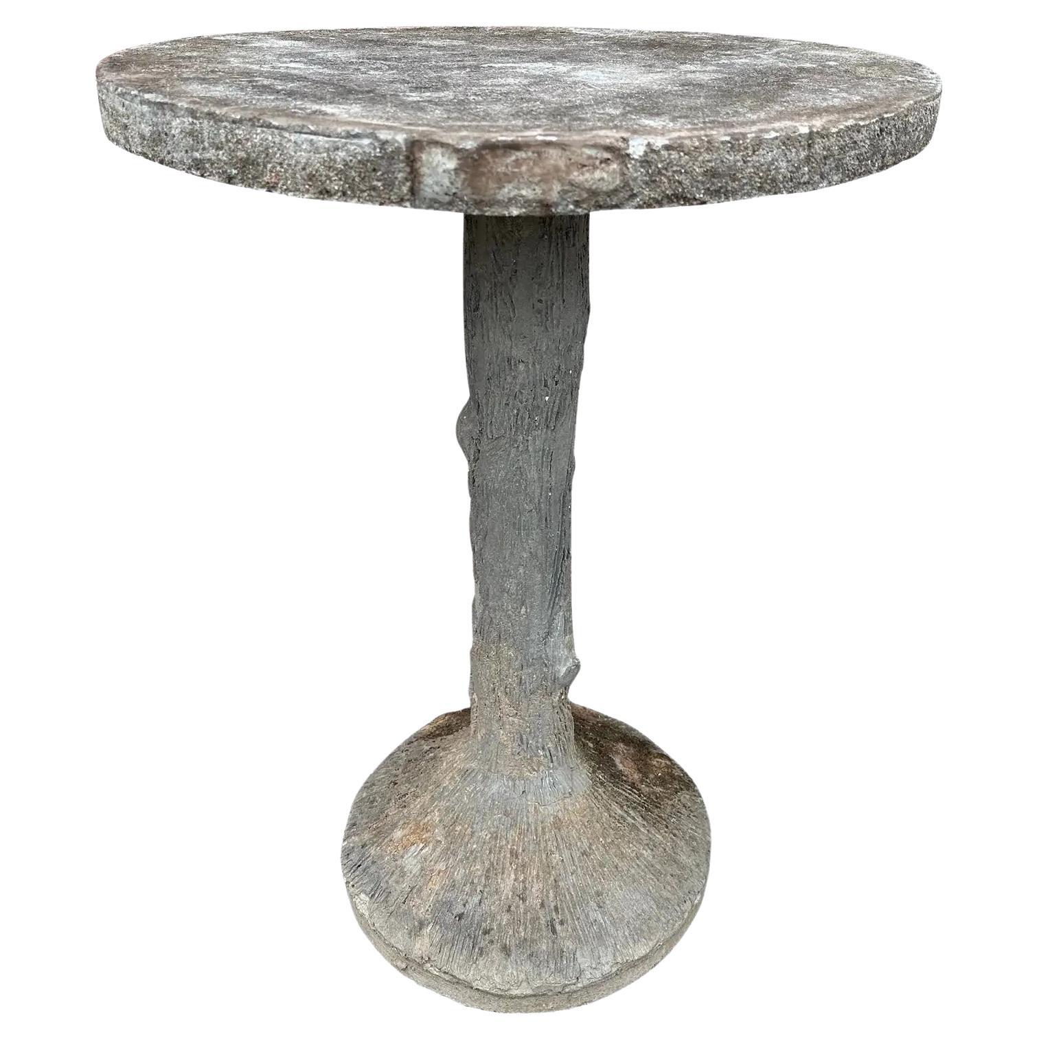 Mesa Auxiliar Antigua de Faux Bois