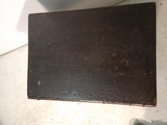Antique Late 19thC Faux Stacked Book End Table with Storage France