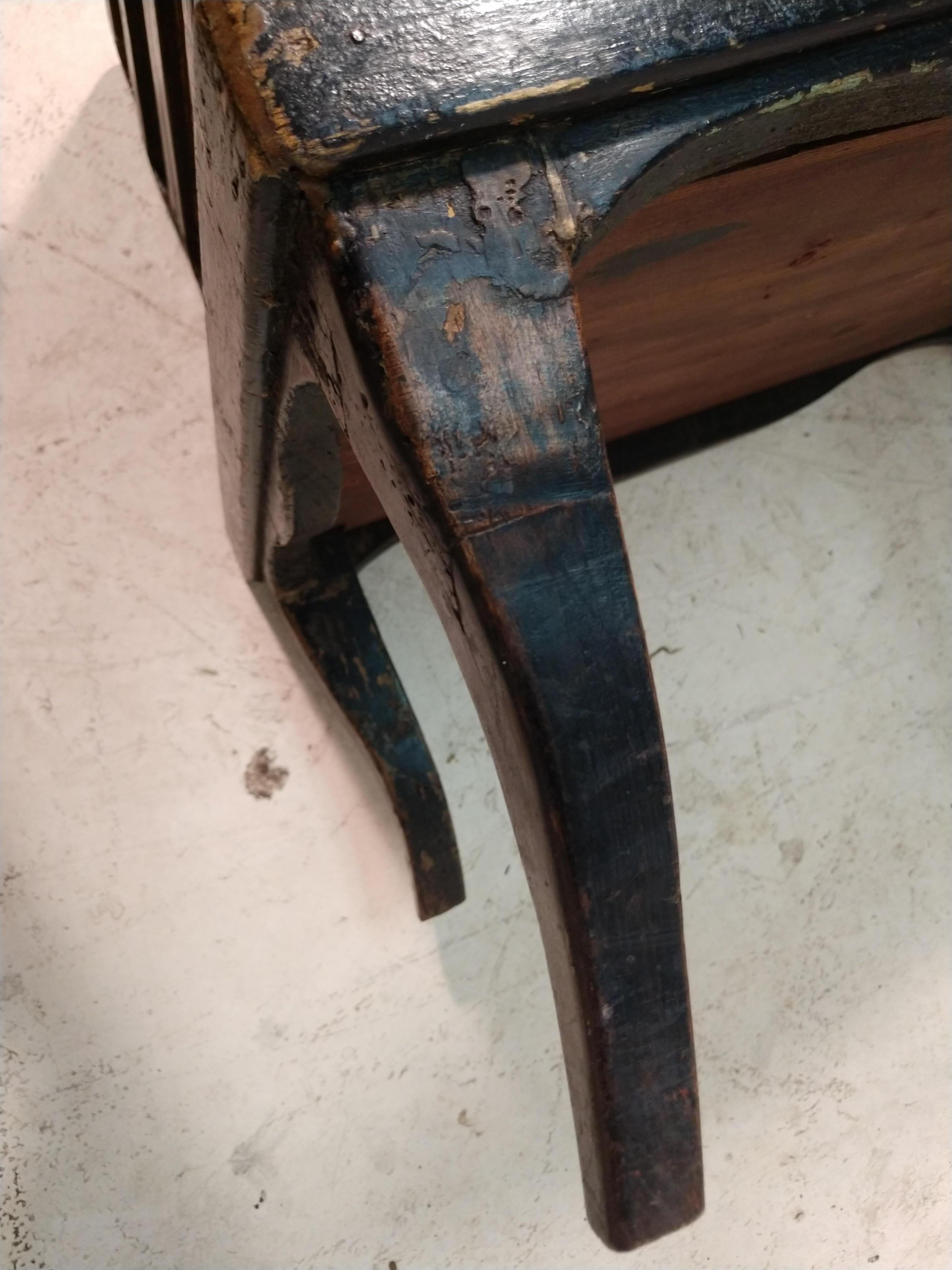 French Antique Late 19thC Faux Stacked Book End Table with Storage France