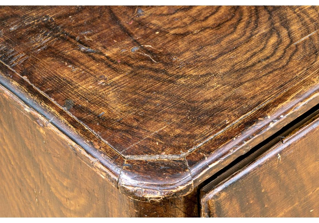 Antike Faux Grain gemalt Wood Kommode von Schubladen im Angebot 5