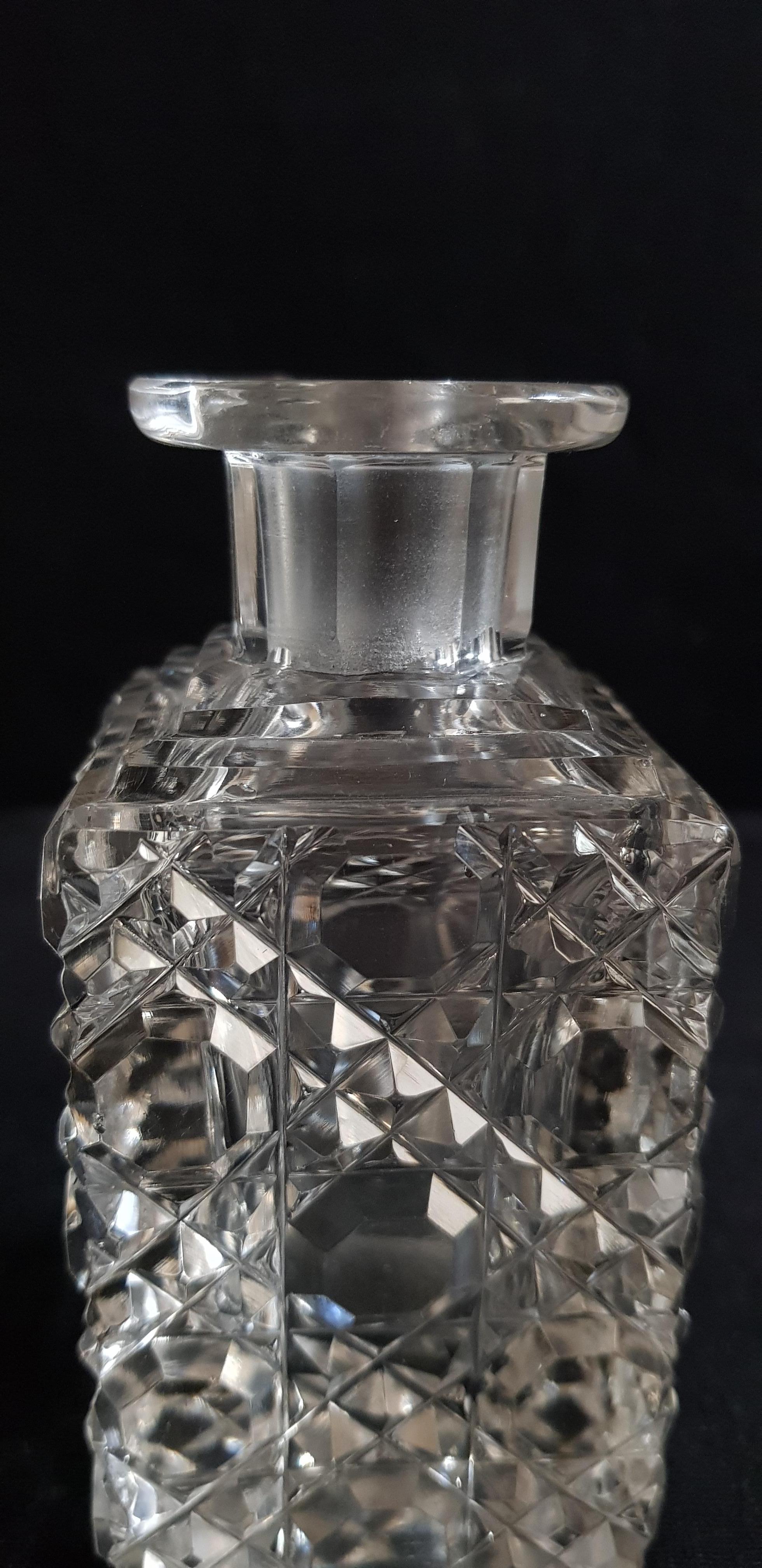 Antique F&C Osler Brilliant Cut Perfume Bottle For Sale 1